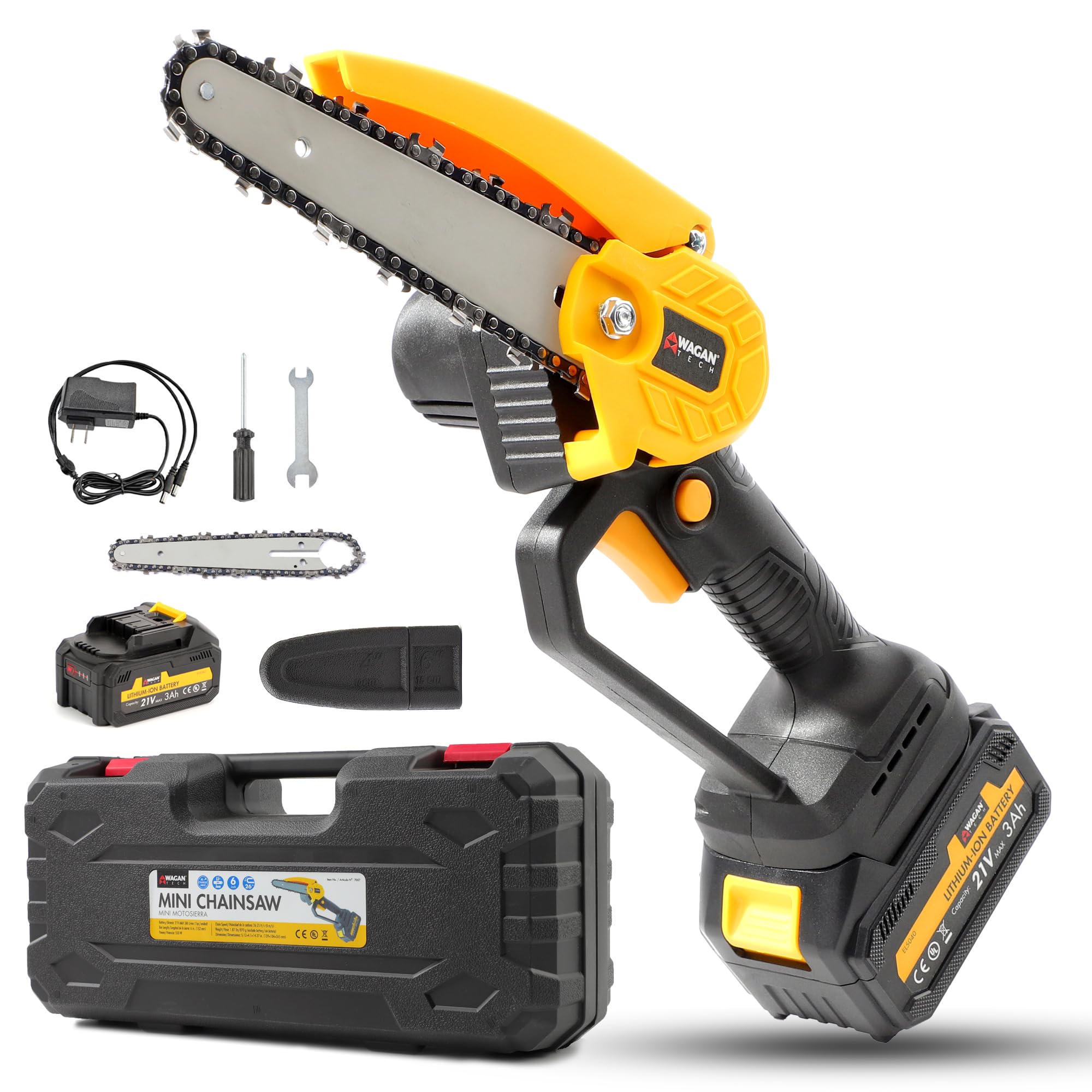 Amazon.com : Wagan EL7007 OneVolt Cordless Chainsaw 6, 6-Inch Mini